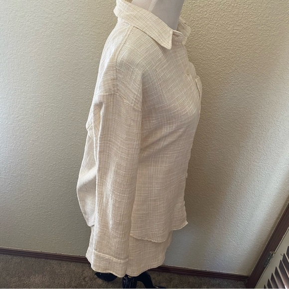 Abercrombie & Fitch Three Piece Matching Tweed Set Skort Oversized Shirt Tank - Picture 5 of 16